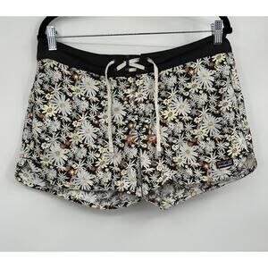 Patagonia Brown Floral Tie Front Nylon Shorts Size 8
